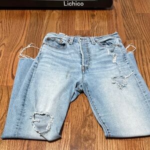 Levi's Light Blue Straight Leg Jeans
